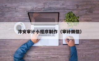 宁夏淳安审计小程序制作（审计微信）